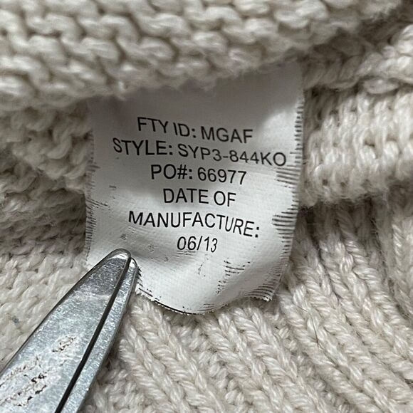 Urban Pipeline Cardigan Sweater Mens Medium Beige Button Front Western Classic - Picture 4 of 9